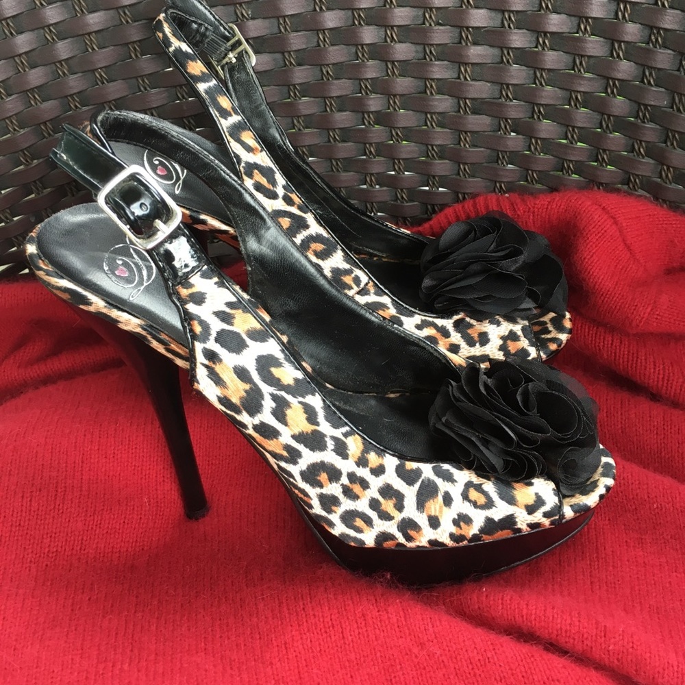 Leopard Slingbacks